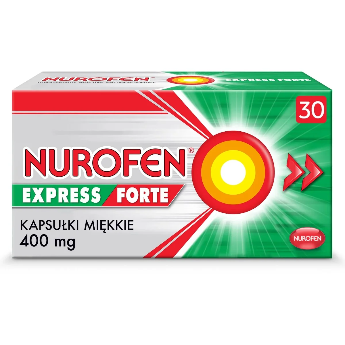 Nurofen Express Forte 400 mg 30 kapsułek