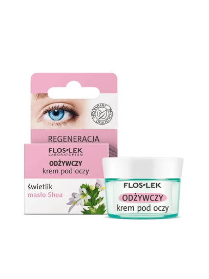 Floslek odżywczy krem pod oczy świetlik i masło shea, 15 ml
