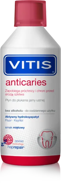 Vitis Anticaries, plyn do płukania jamy ustnej, 500 ml