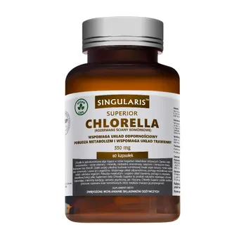 Singularis Superior Chlorella, 550 mg, suplement diety, 60 kapsułek. Data ważności 2022-01-31 