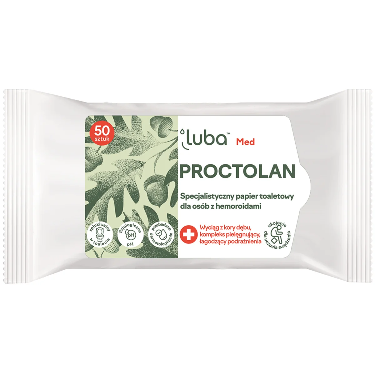 Luba Med Proctolan specjalistyczny papier toaletowy, 50 szt.
