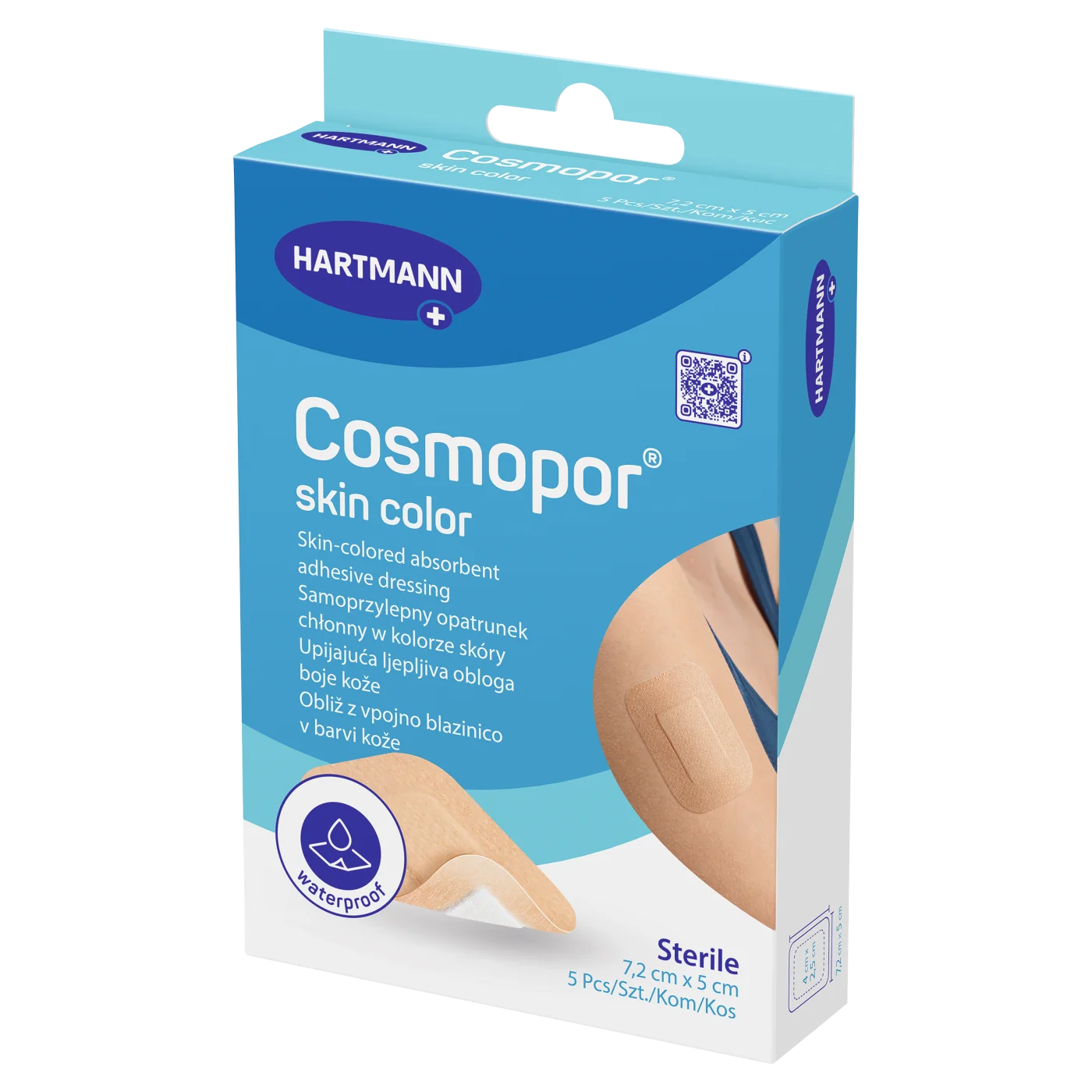 Cosmopor Skin Color opatrunek 7,2 cm x 5 cm, 5 szt.