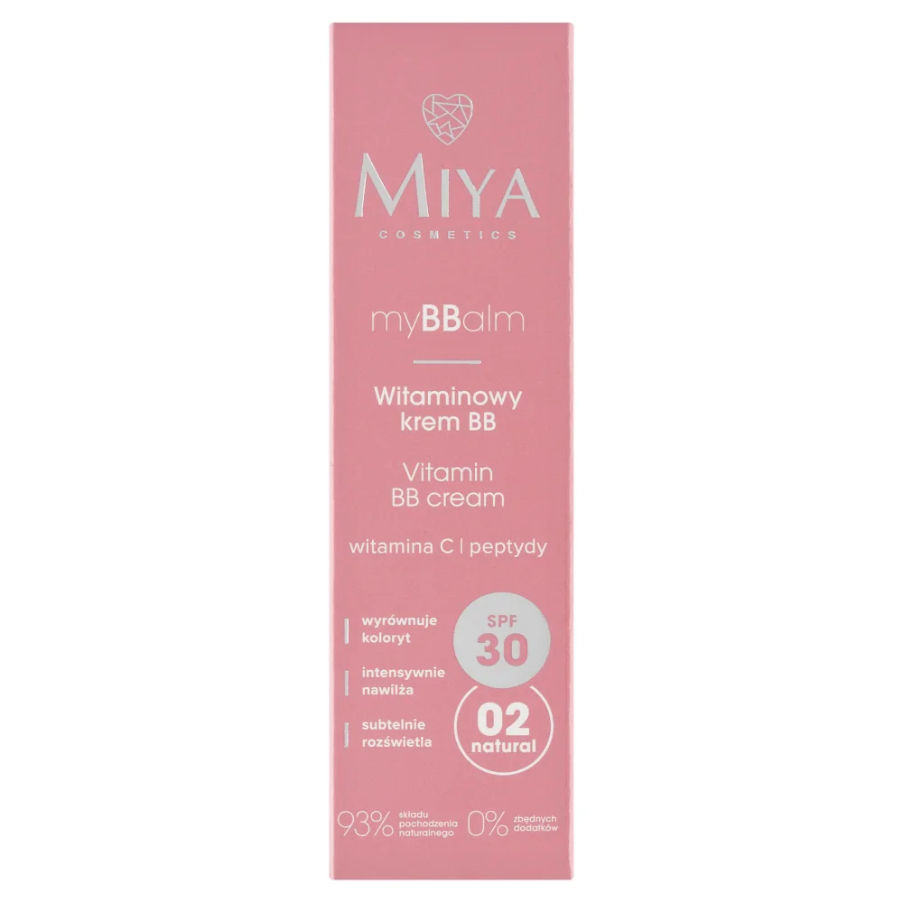 Miya myBBalm witaminowy krem BB SPF 30 02 natural, 30 ml