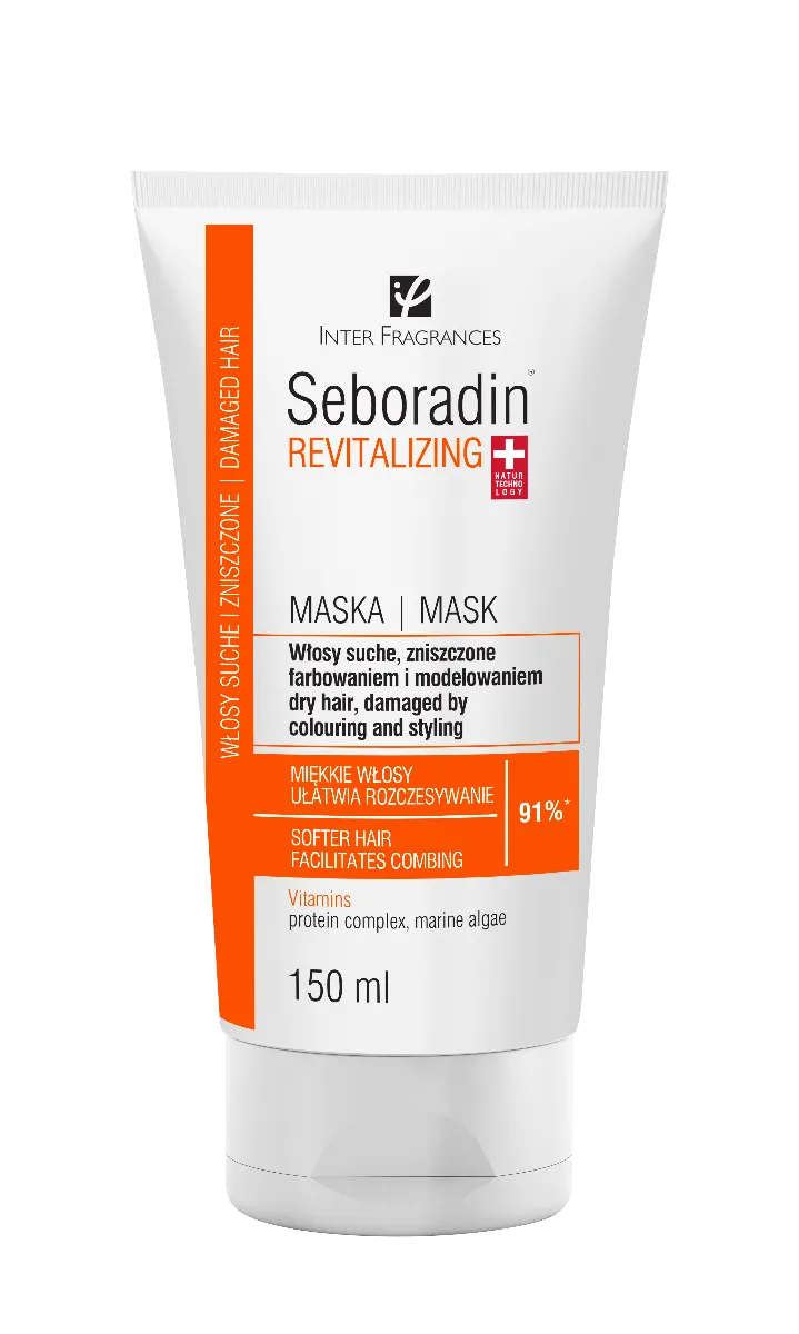 Seboradin Revitalizing, maska do włosów suchych i zniszczonych, 150 ml