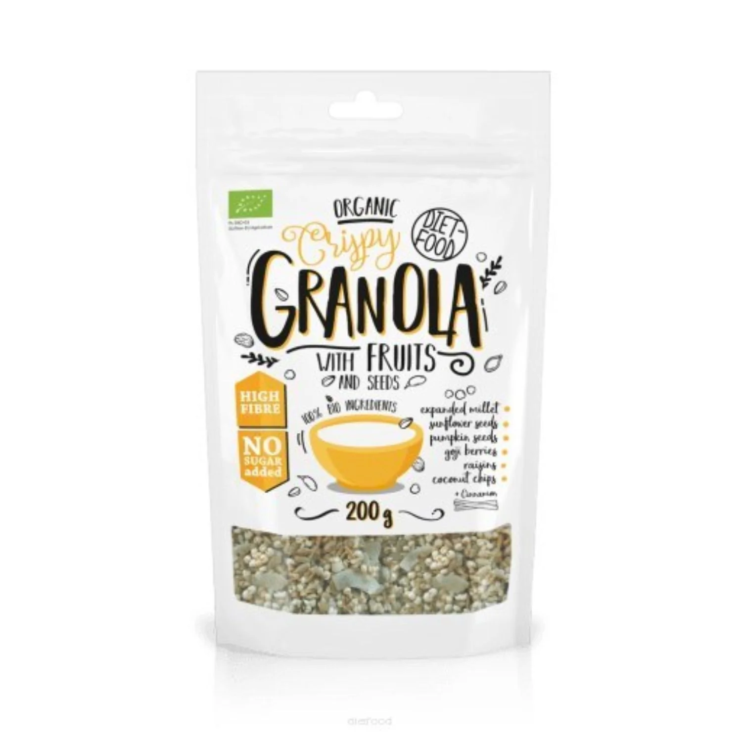 DIET-FOOD Granola z owocami 200 g