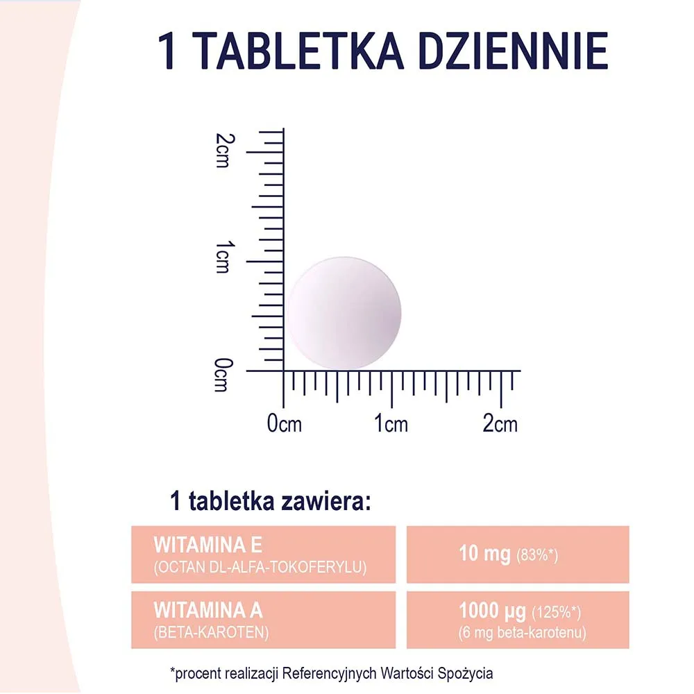 Naturell Beta-Karoten + E, suplement diety, 60 tabletek 