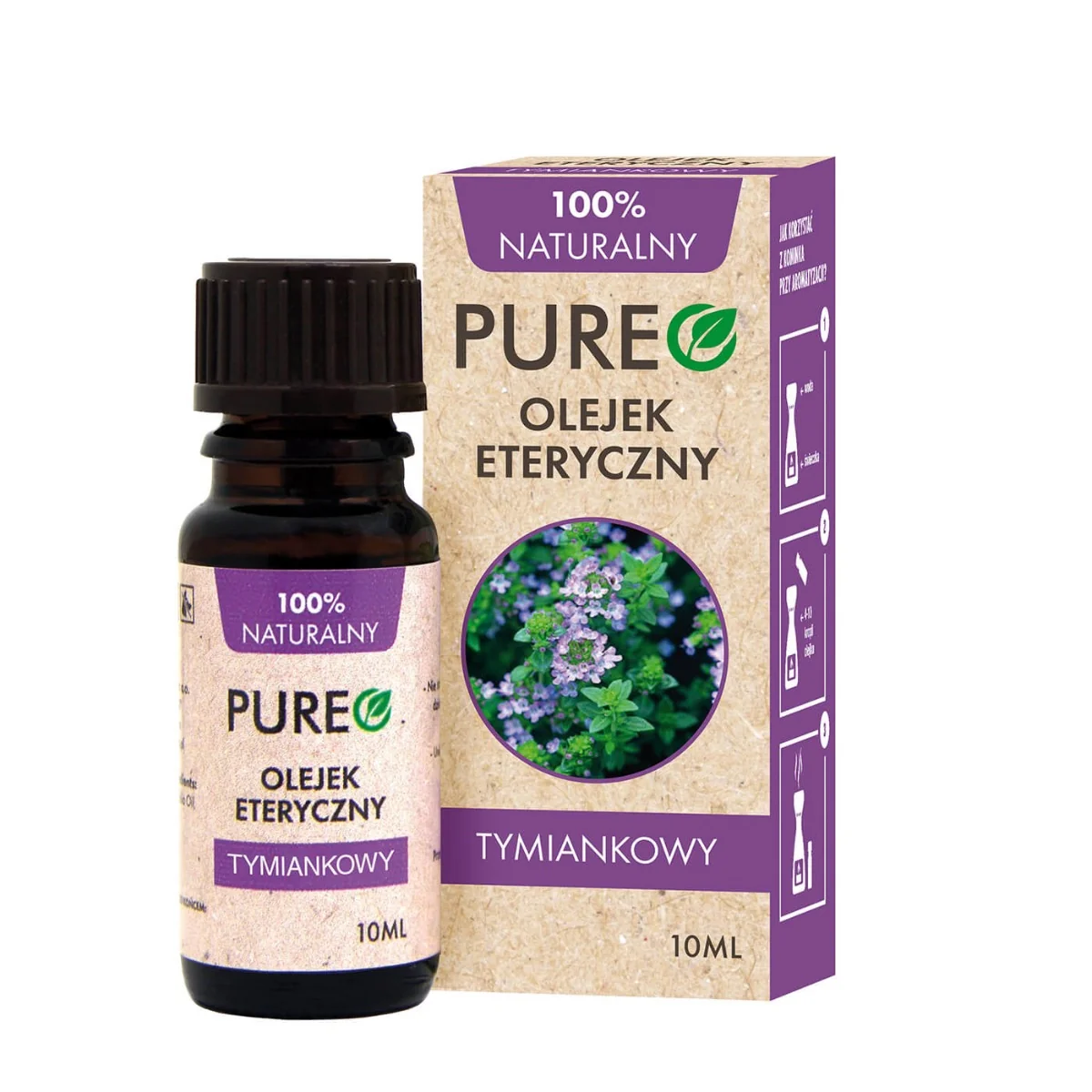 Pureo naturalny olejek eteryczny tymiankowy, 10 ml