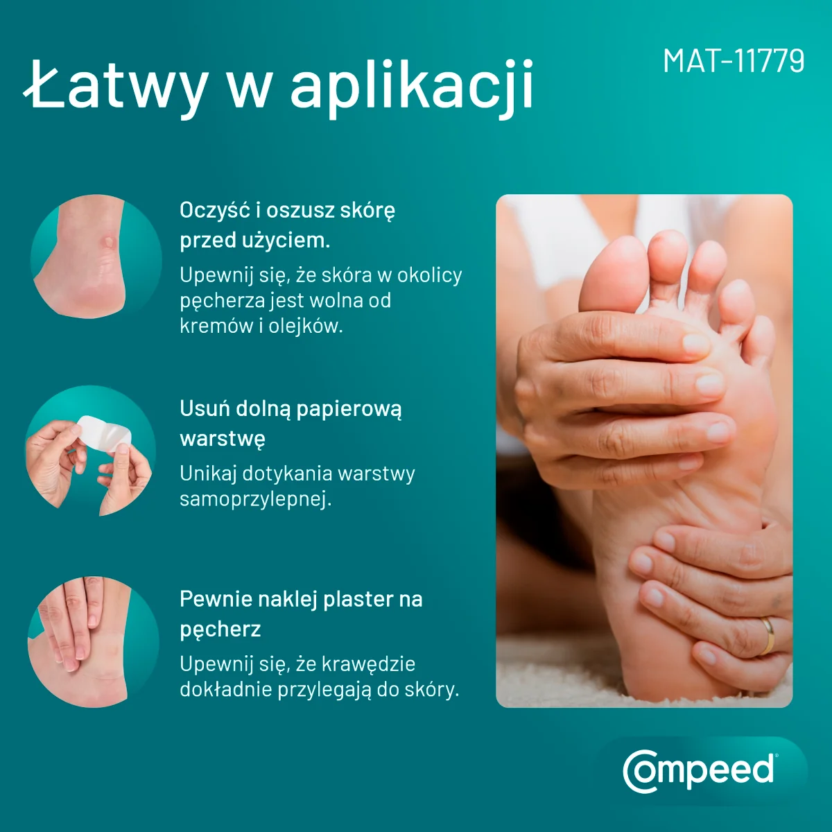 Compeed plastry na pęcherze na podeszwę, 5 sztuk