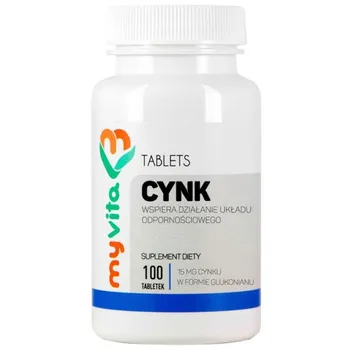 MyVita Cynk, suplement diety, tabletki, 100 szt 