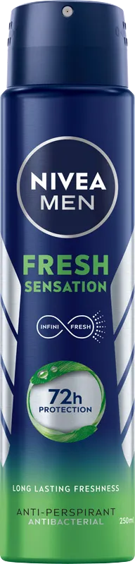 Nivea Men Fresh Sensation Spray antyperspirant w sprayu dla mężczyzn, 250 ml