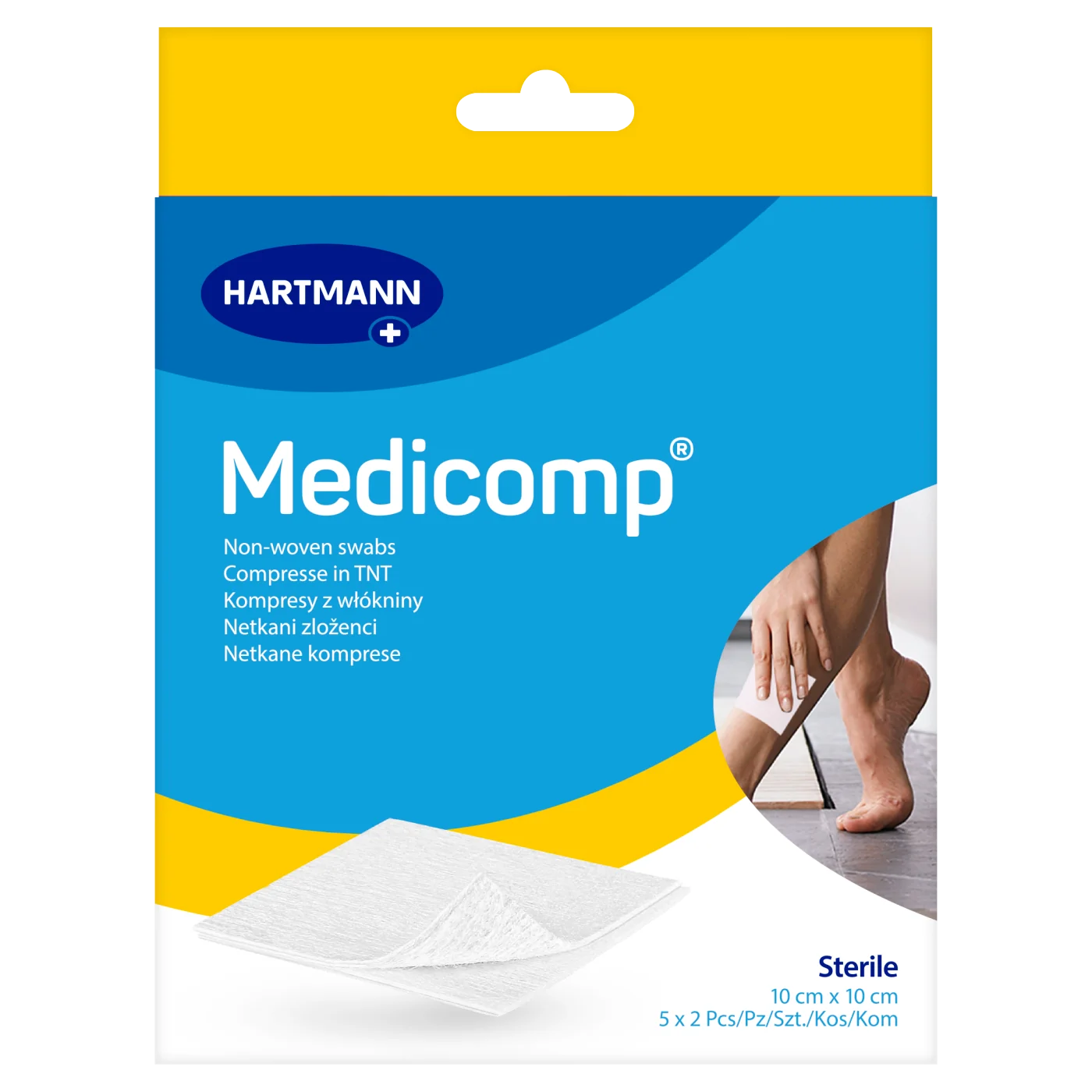 Medicomp kompresy 10 x 10 cm, 10 szt.