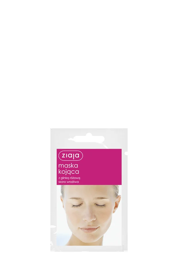Ziaja maska kojąca z glinką różową saszetka, 7 ml