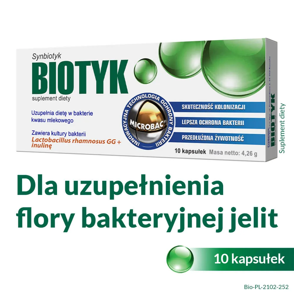 Biotyk, suplement diety, 10 kapsułek 