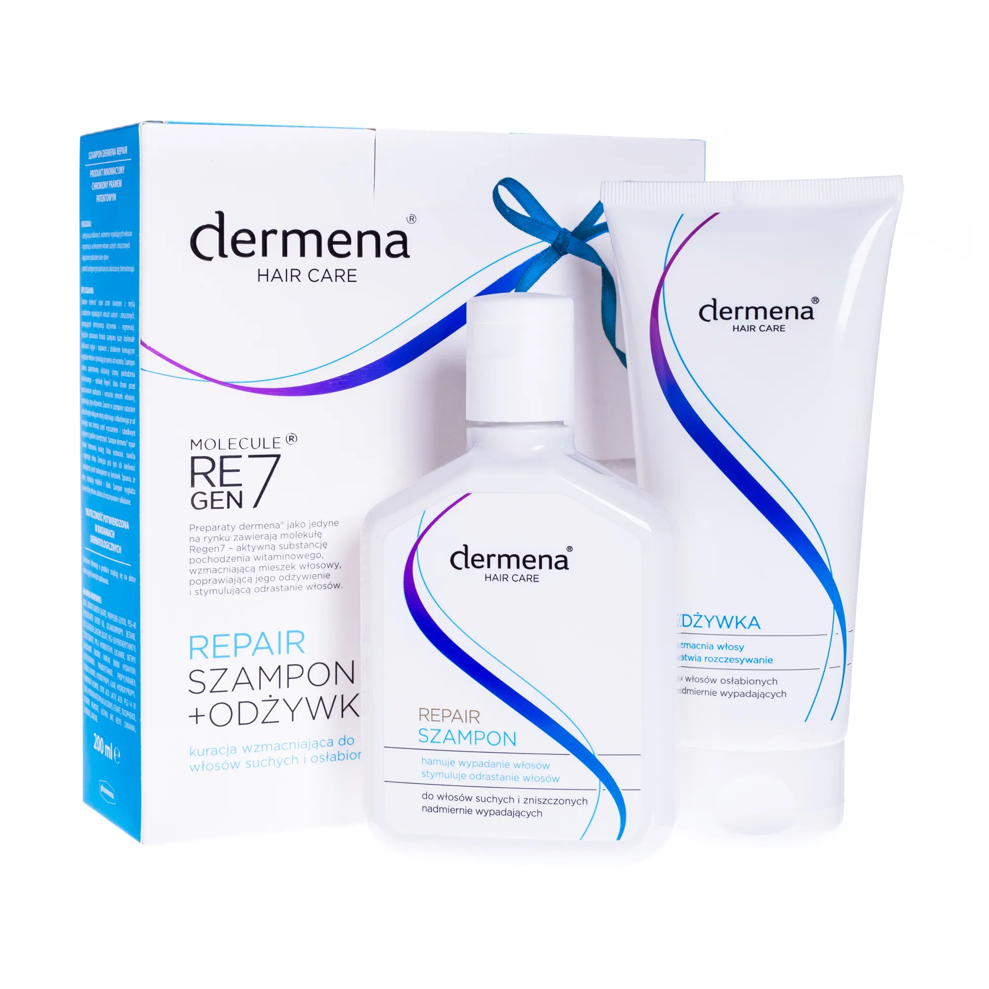 Zestaw Dermena Hair Care Repair, szampon, 200 ml + odżywka do włosów, 200 ml 