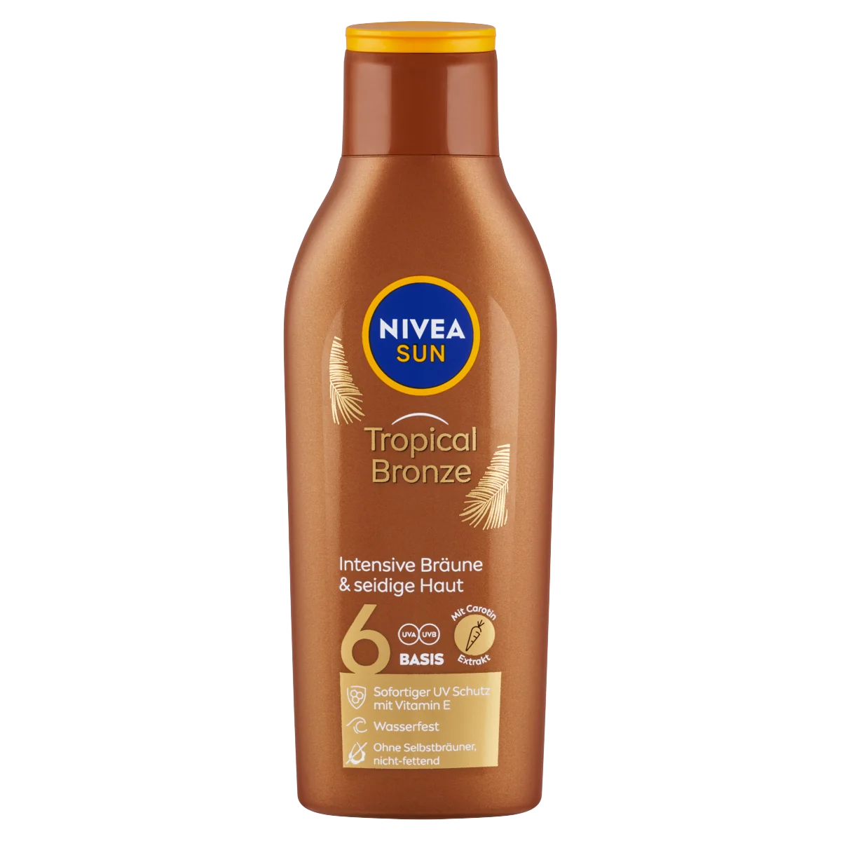 Nivea Sun Tropical Bronze mleczko do opalania z karotenem SPF 6, 200 ml