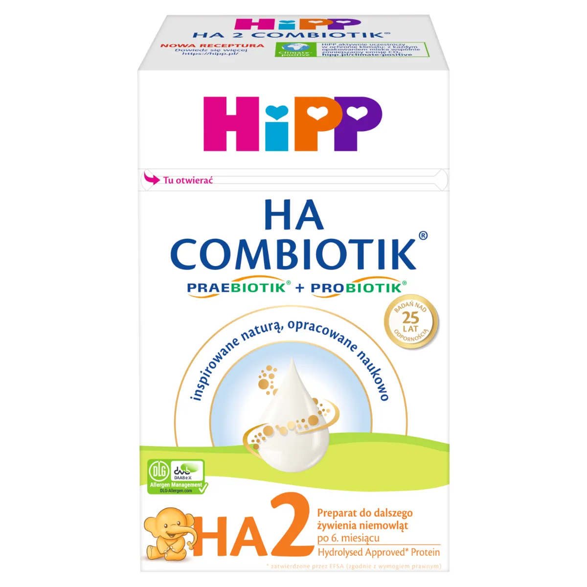 HiPP 2 HA COMBIOTIK preparat do dalszego żywienia niemowląt, 600 g