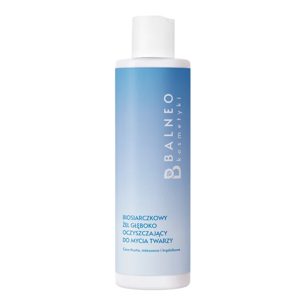 Balneokosmetyki biosiarczkowy żel głęboko oczyszczający do mycia twarzy, 200 ml