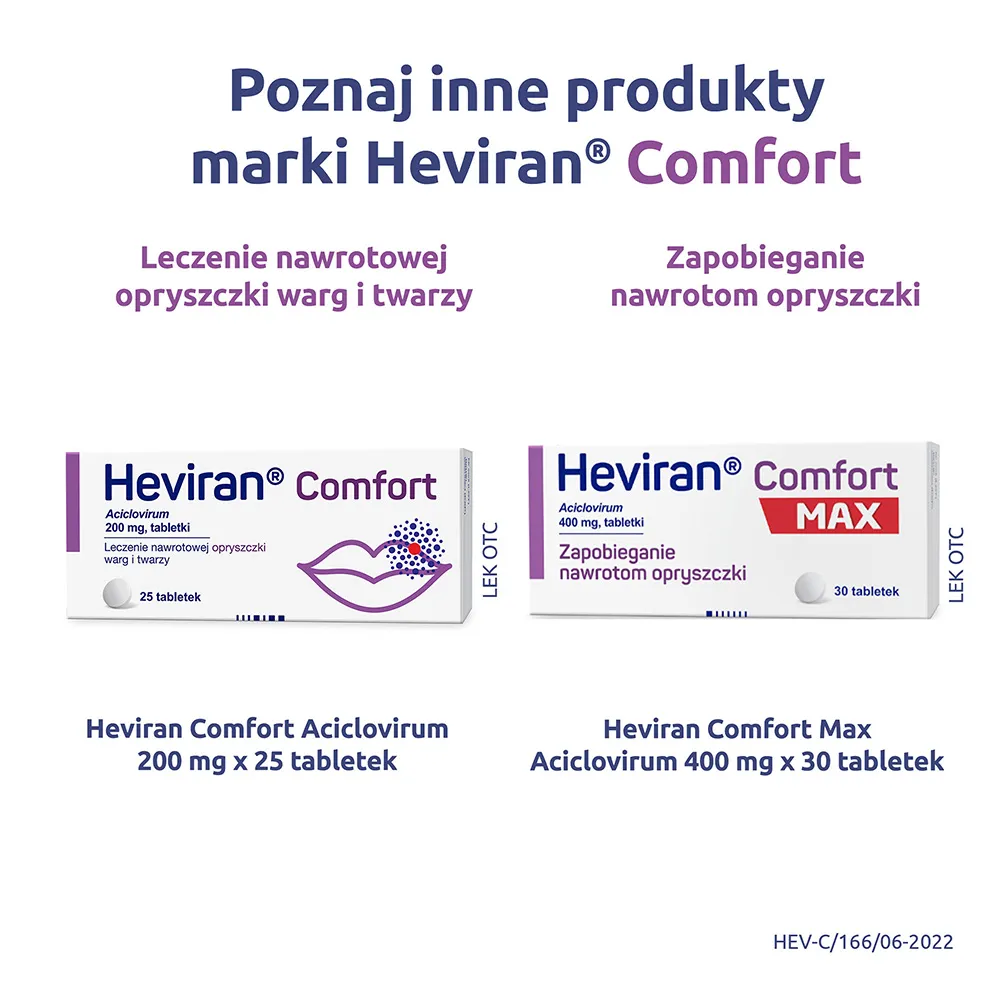 Heviran Comfort, plastry na opryszczkę, 15 sztuk 