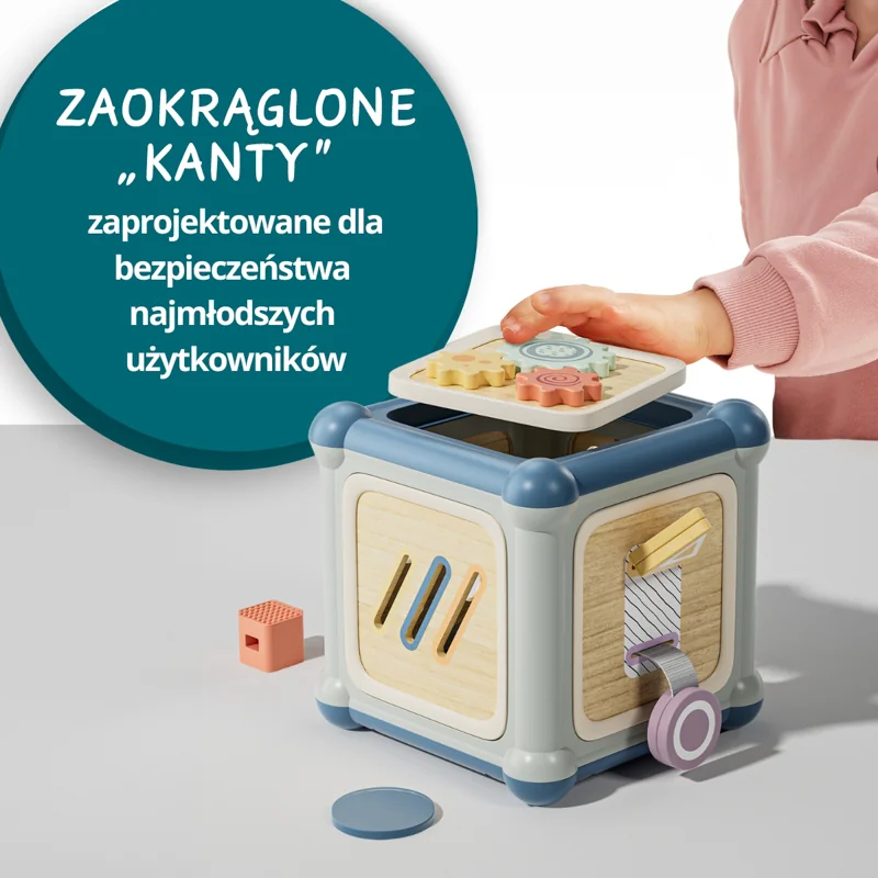 Top Bright Kostka edukacyjna 10 w 1 mistrz motoryki małej 12 m+