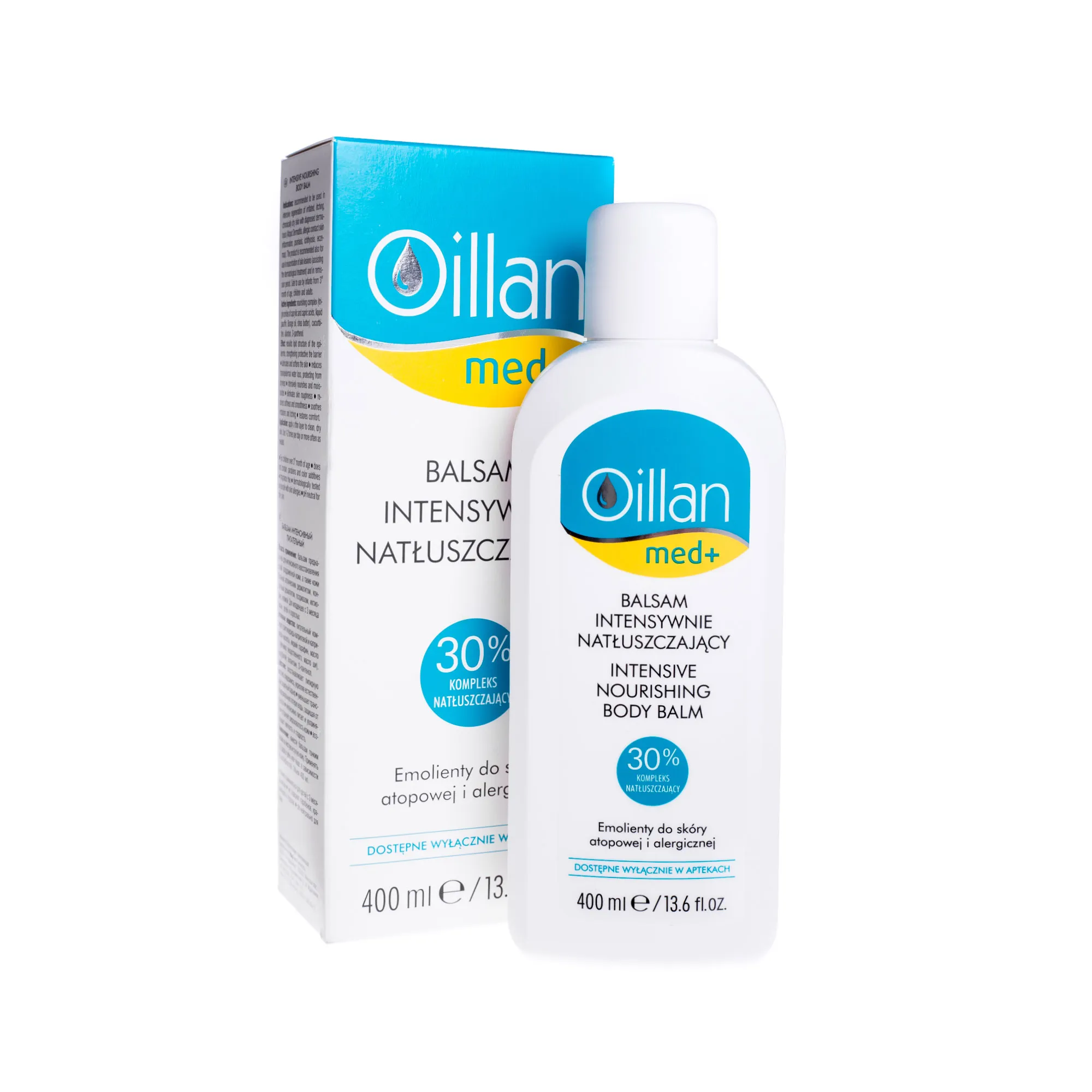 Oillan Med+, balsam intensywnie natłuszczający, 400 ml 