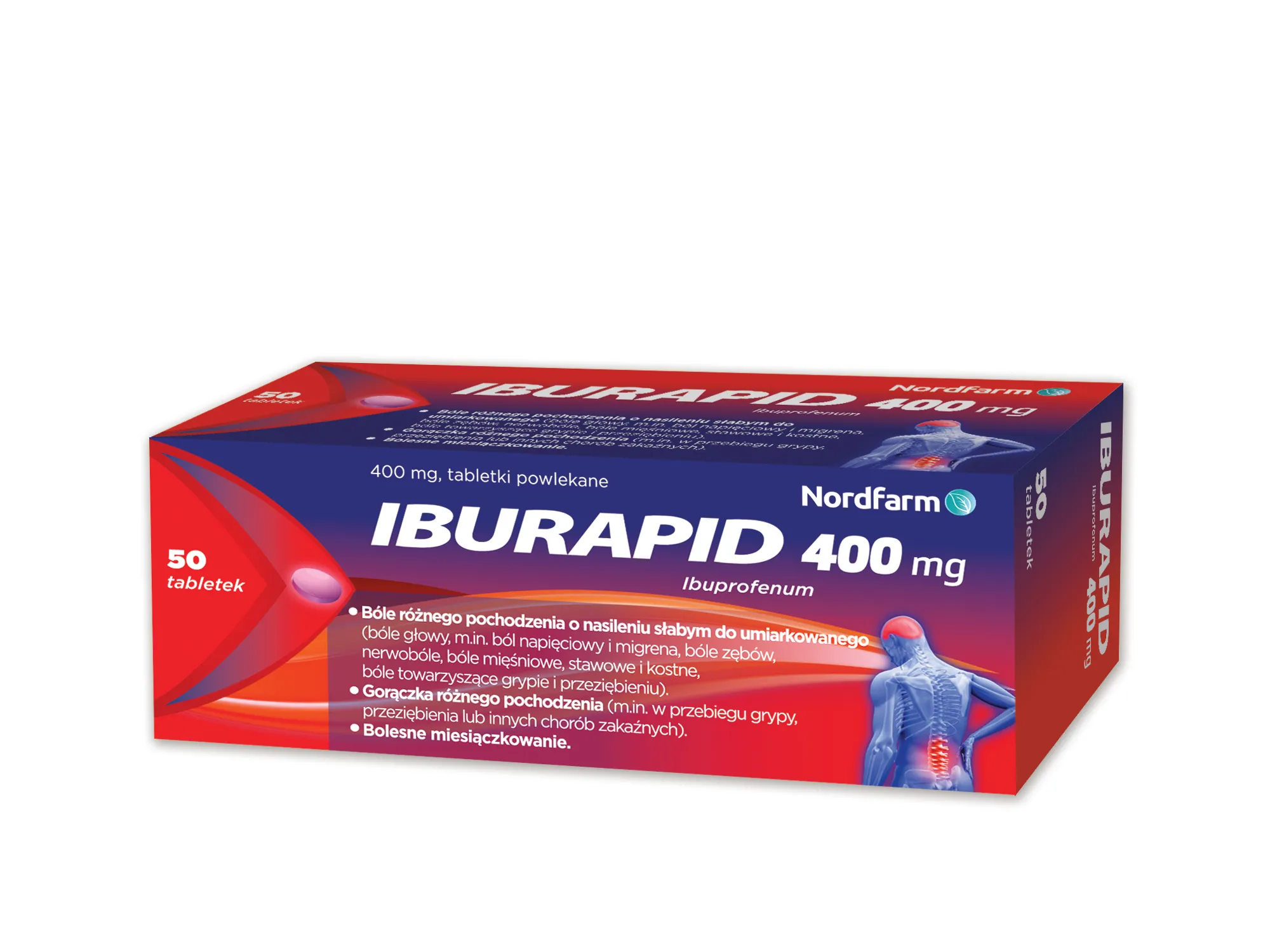 Iburapid, 400mg, 50 tabletek powlekanych