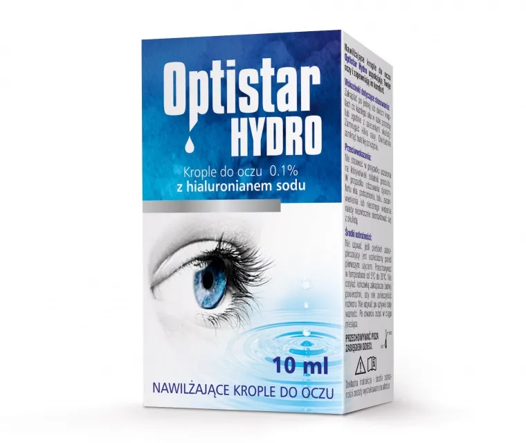 Optistar Hydro 0.1%, krople do oczu, 10 ml