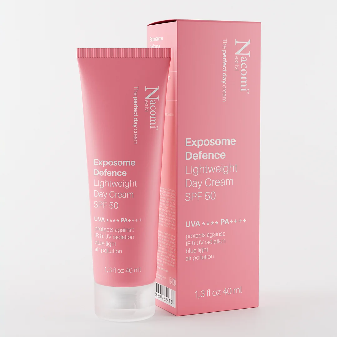 Nacomi Exposome Defence lekki krem na dzień SPF 50, 40 ml