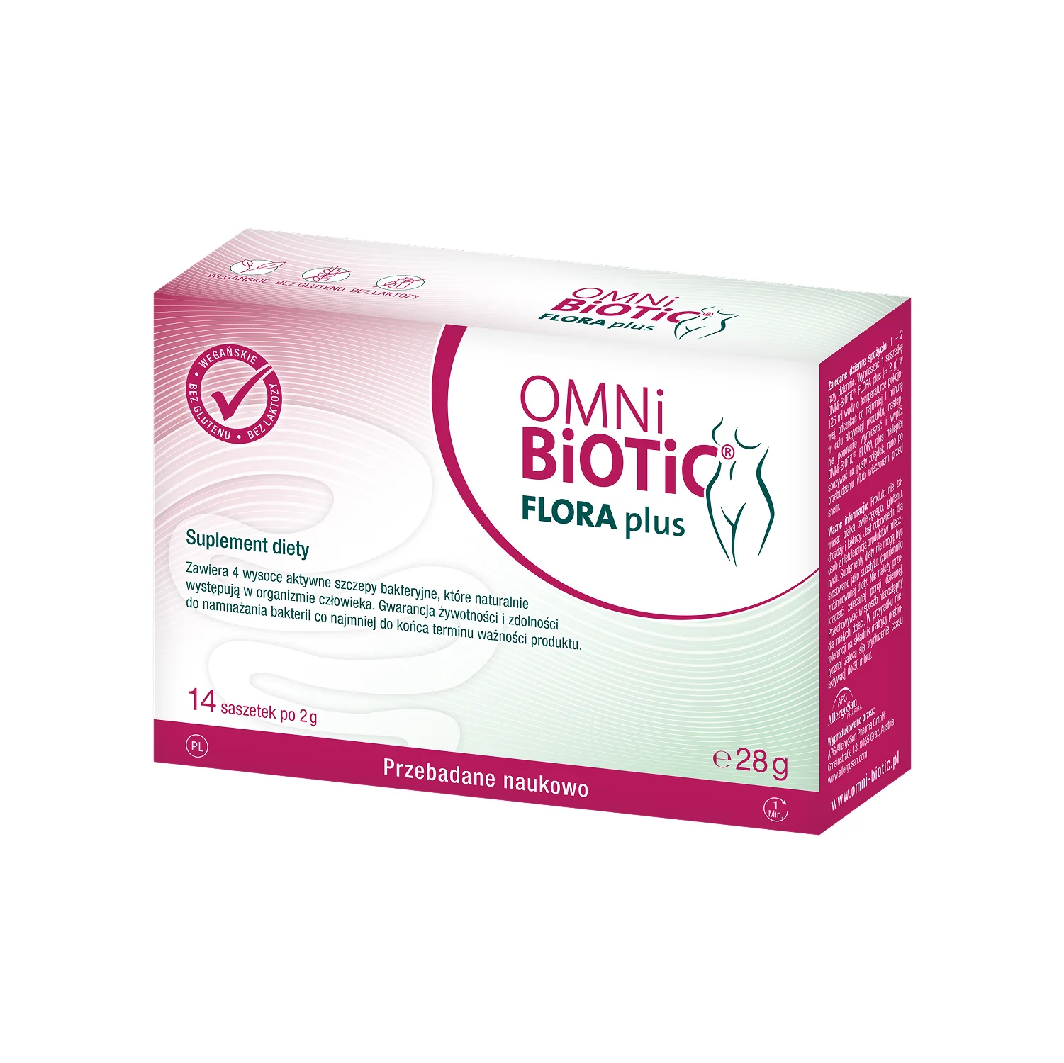 OMNi-BiOTiC® FLORA plus suplement diety, proszek w saszetkach, 14 szt. x 2 g