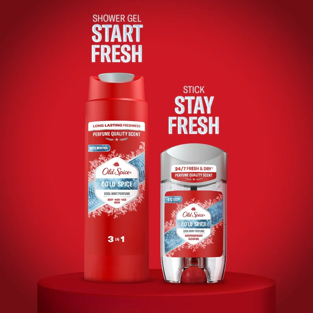 Old Spice Ski Zestaw antyperspirant w sztyfcie, 50 ml + żel pod prysznic, 250 ml