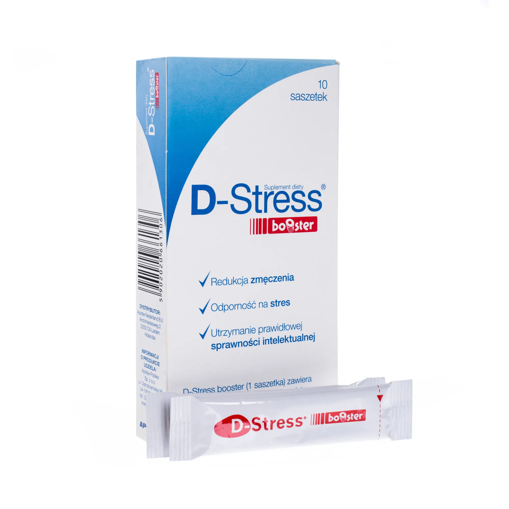 D-Stress booster, suplement diety, 10 saszetek 