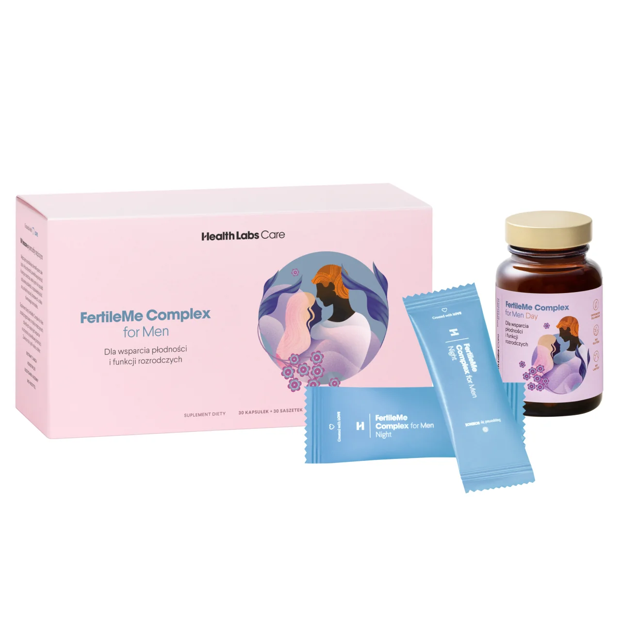 Health Labs Care FertileMe Complex for Men, 30 kapsułek + 30 saszetek
