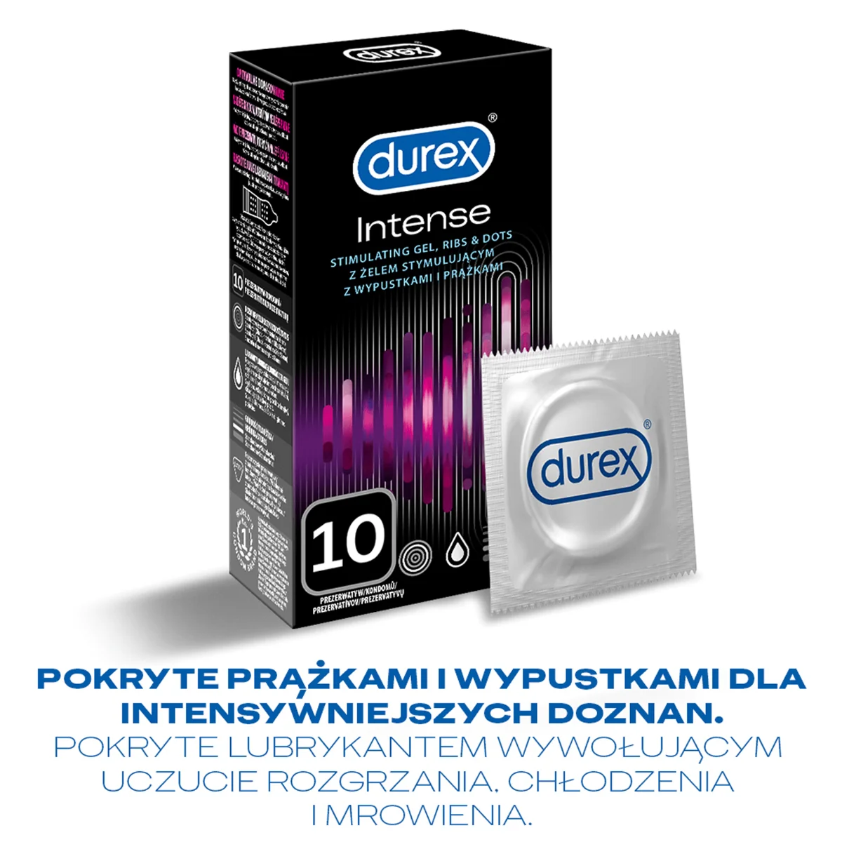 Durex Intense prezerwatywy, 10 szt.