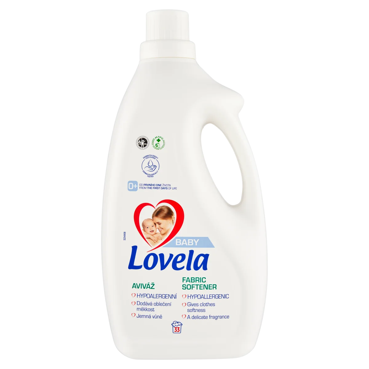 Lovela Baby hipoalergiczny płyn do płukania ubranek dziecięcych 2l, 33 prania
