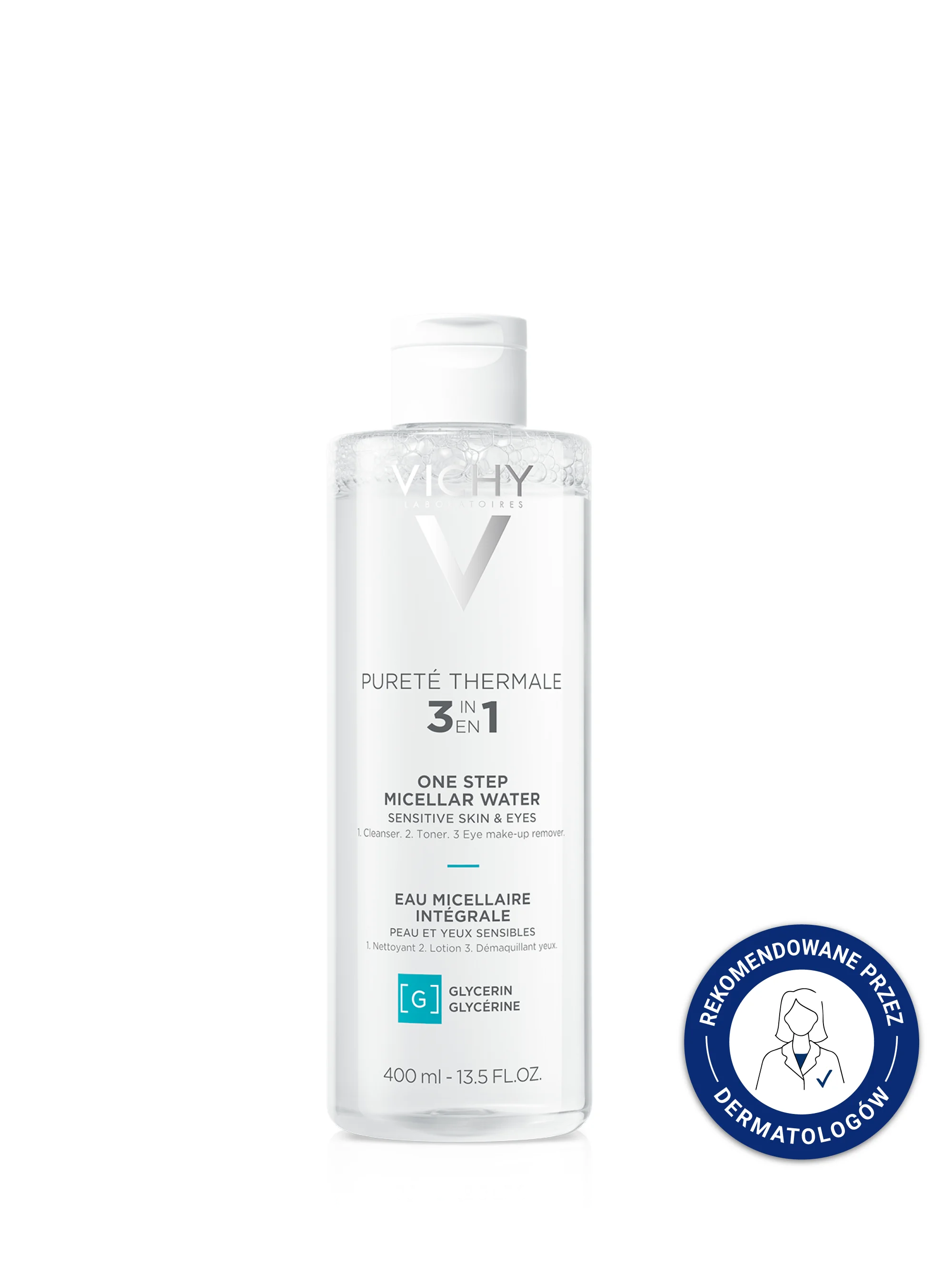 Vichy Purete Thermale płyn micelarny do skóry wrażliwej, 400 ml