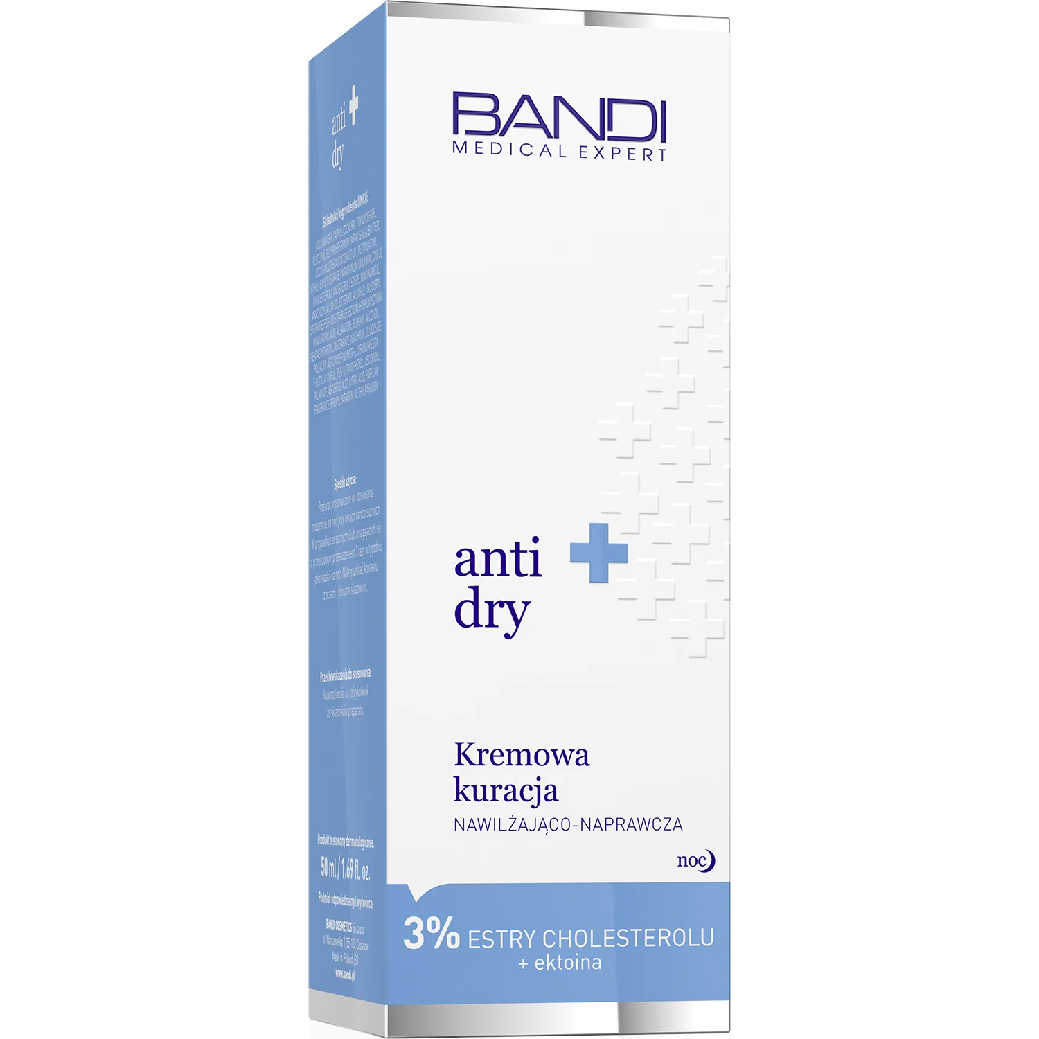 BANDI Medical Expert Anti-Dry kremowa kuracja nawilżająco-naprawcza z estrami cholesterolu i ektoiną, 50 ml