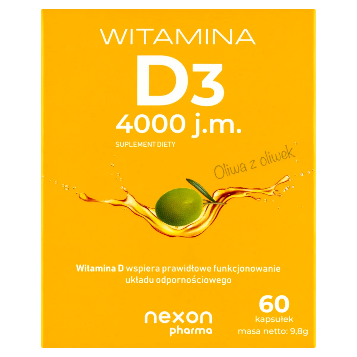 Witamina D3 4000 j.m. 60 kapsułek
