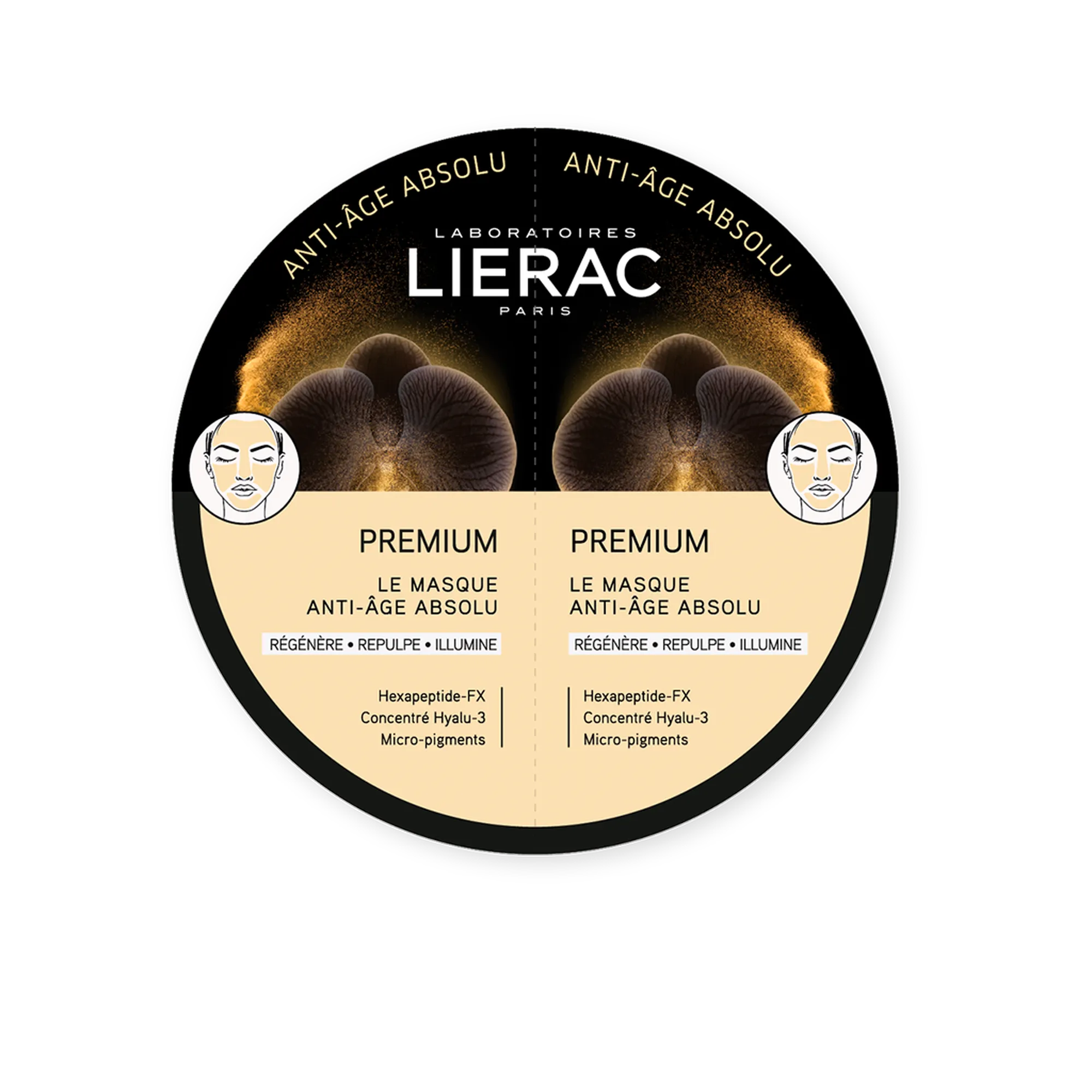Lierac Duo, maska premium anti-aging absolute, 2 x 6 ml