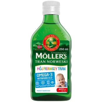 Moller's Mój Pierwszy Tran Norweski suplement diety, 250 ml