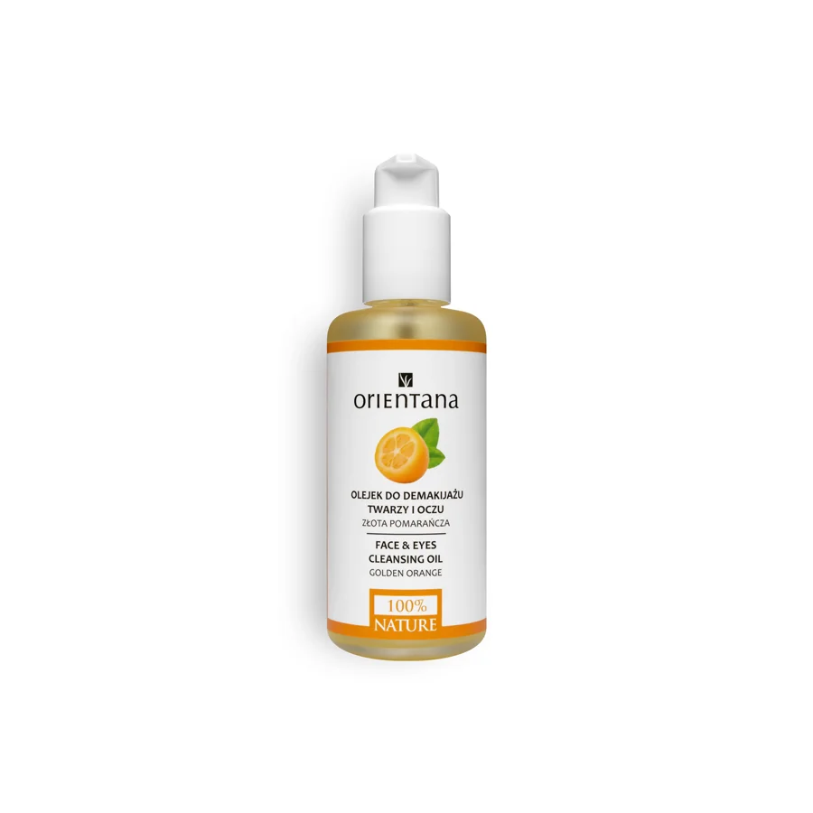 Orientana olejek do demakijażu twarzy i oczu złota pomarańcza, 150 ml