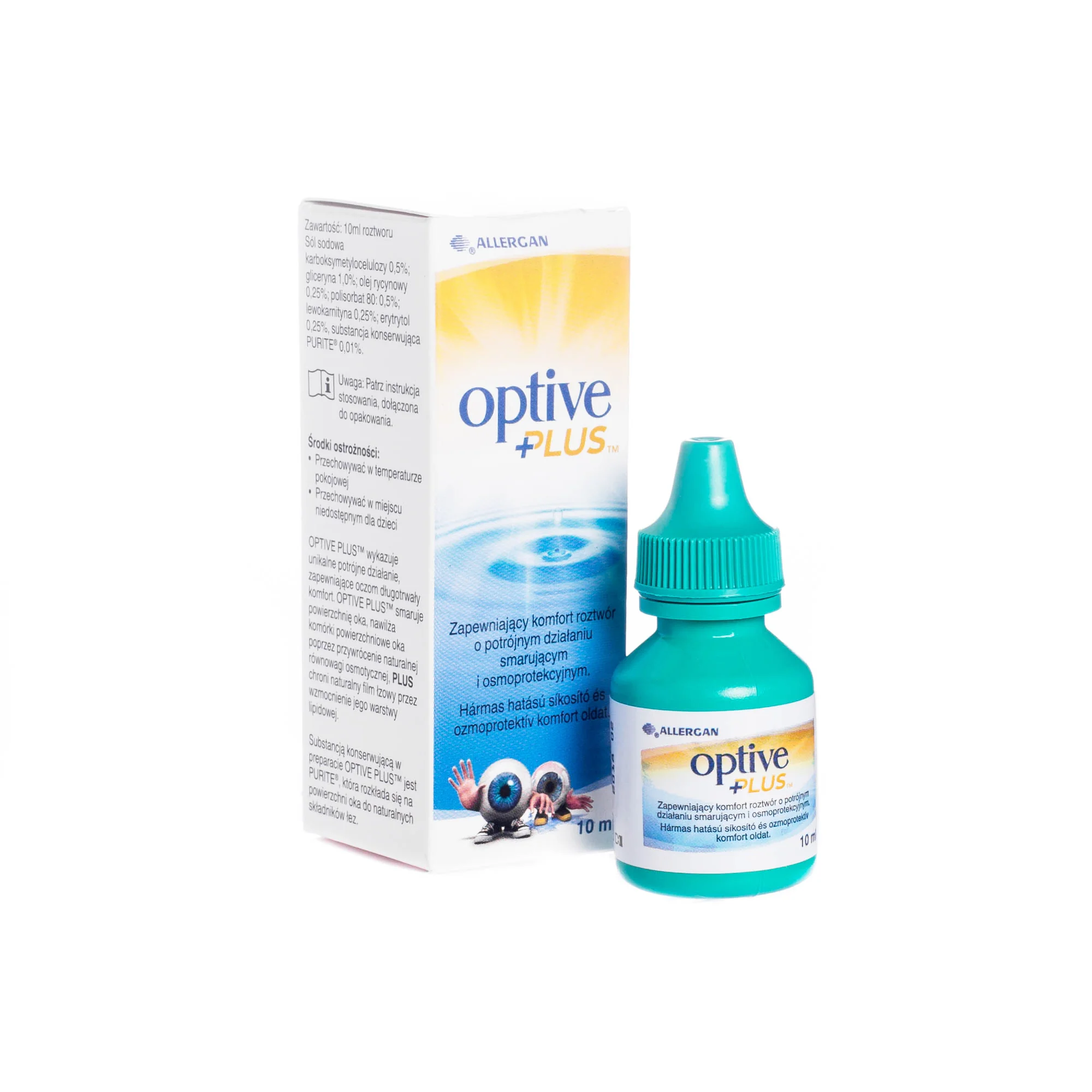 Optive Plus, krople do oczu, 10 ml 