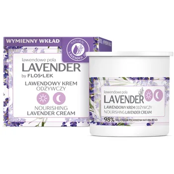 Floslek Lavender Lawendowe Pola,  lawendowy krem odżywczy na dzień i na noc [refill], 50 ml 