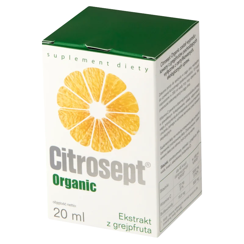 Citrosept Organic ekstrakt z grejpfruta, 20 ml