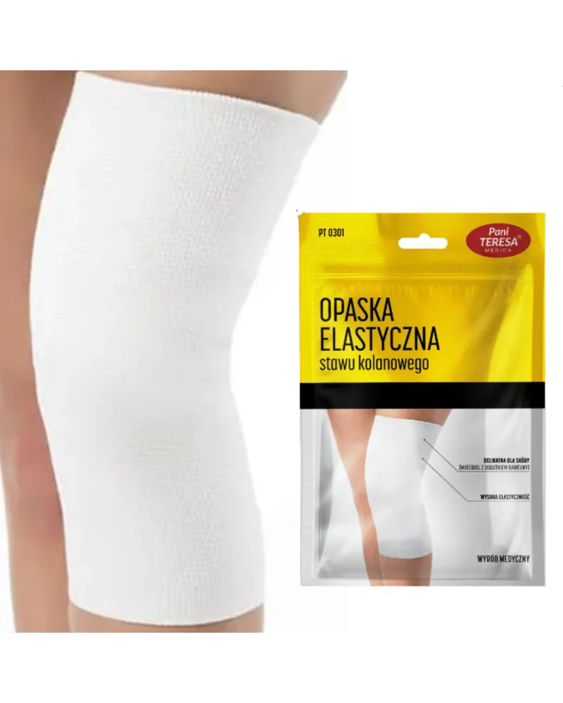 Pani Teresa opaska elastyczna stawu kolanowego bezszwowa, r. XXL, 1 sztuka