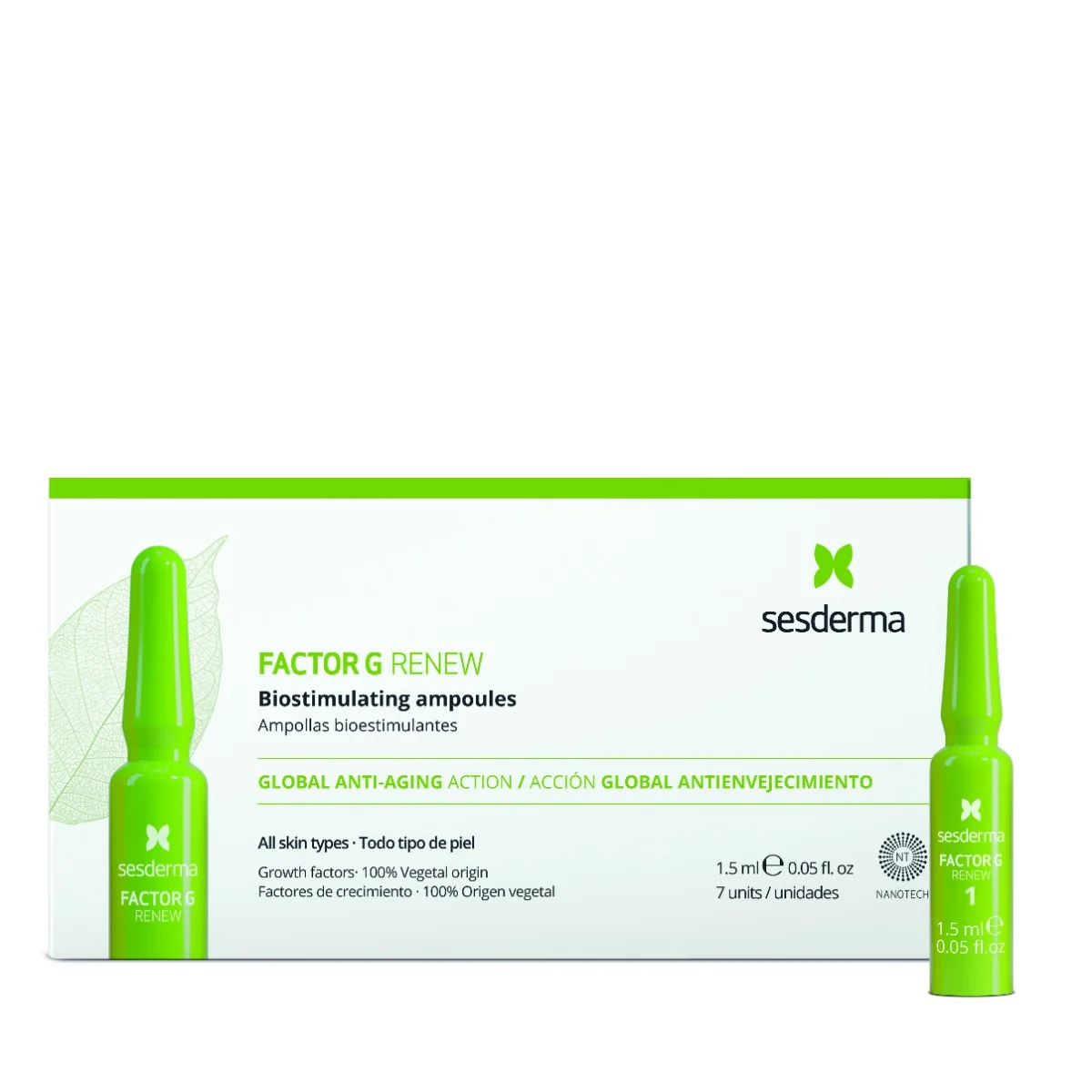 Sesderma Factor G Renew ampułki biostymulujące, 7 x 1,5 ml