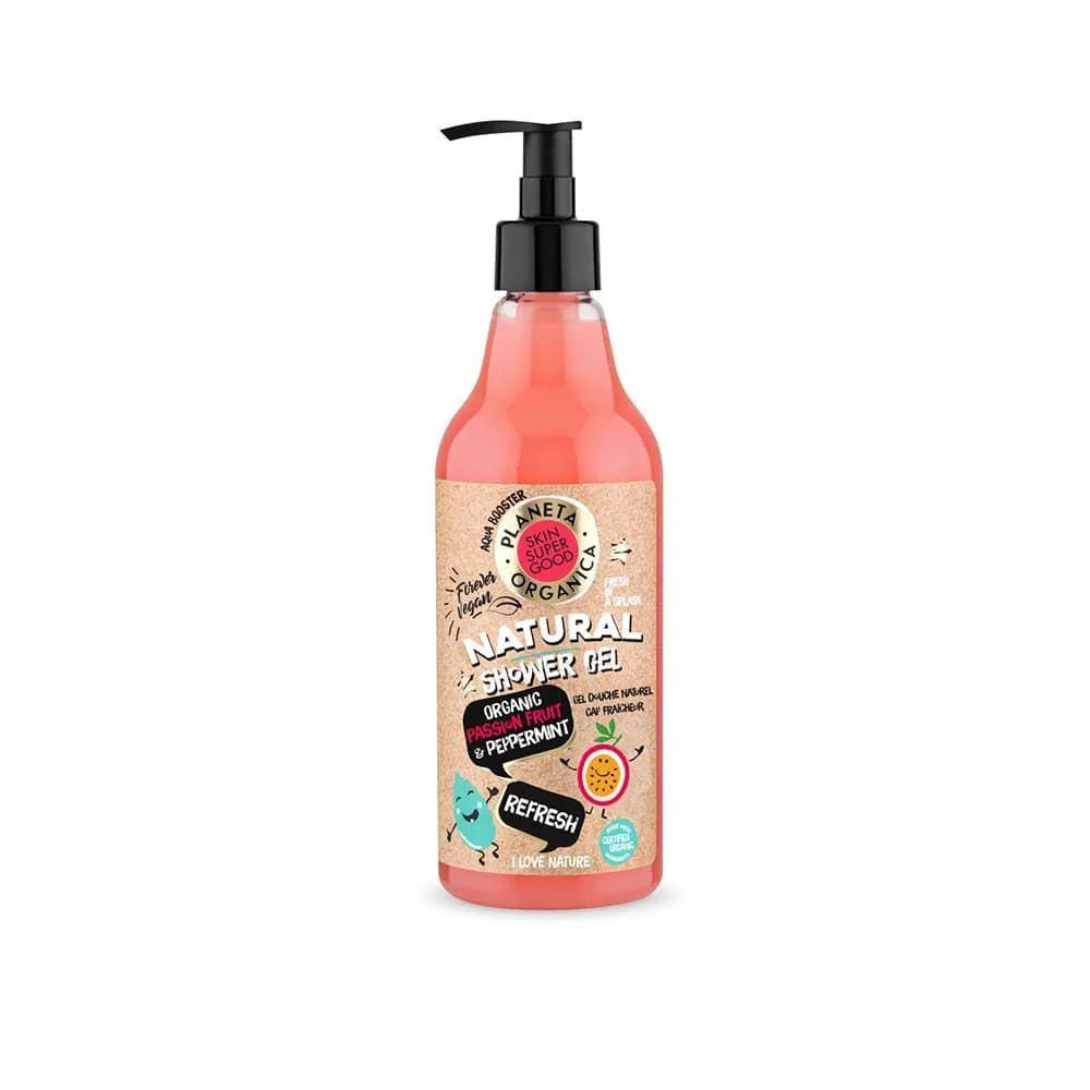 Planeta Organica odświeżający żel pod prysznic Organiczna Marakuja, 500 ml