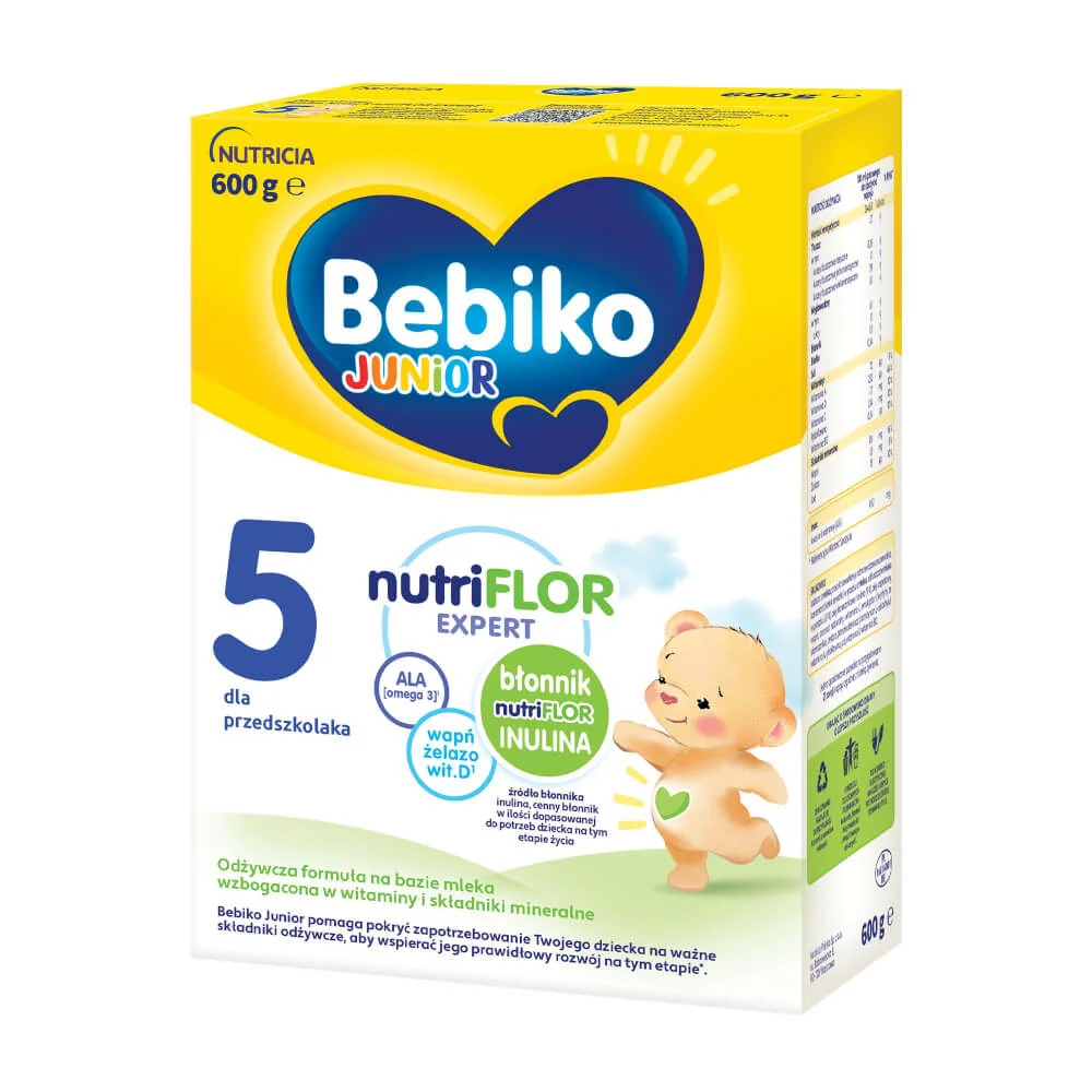 Bebiko Junior 5 Odżywcza formuła na bazie mleka dla przedszkolaka, 600 g
