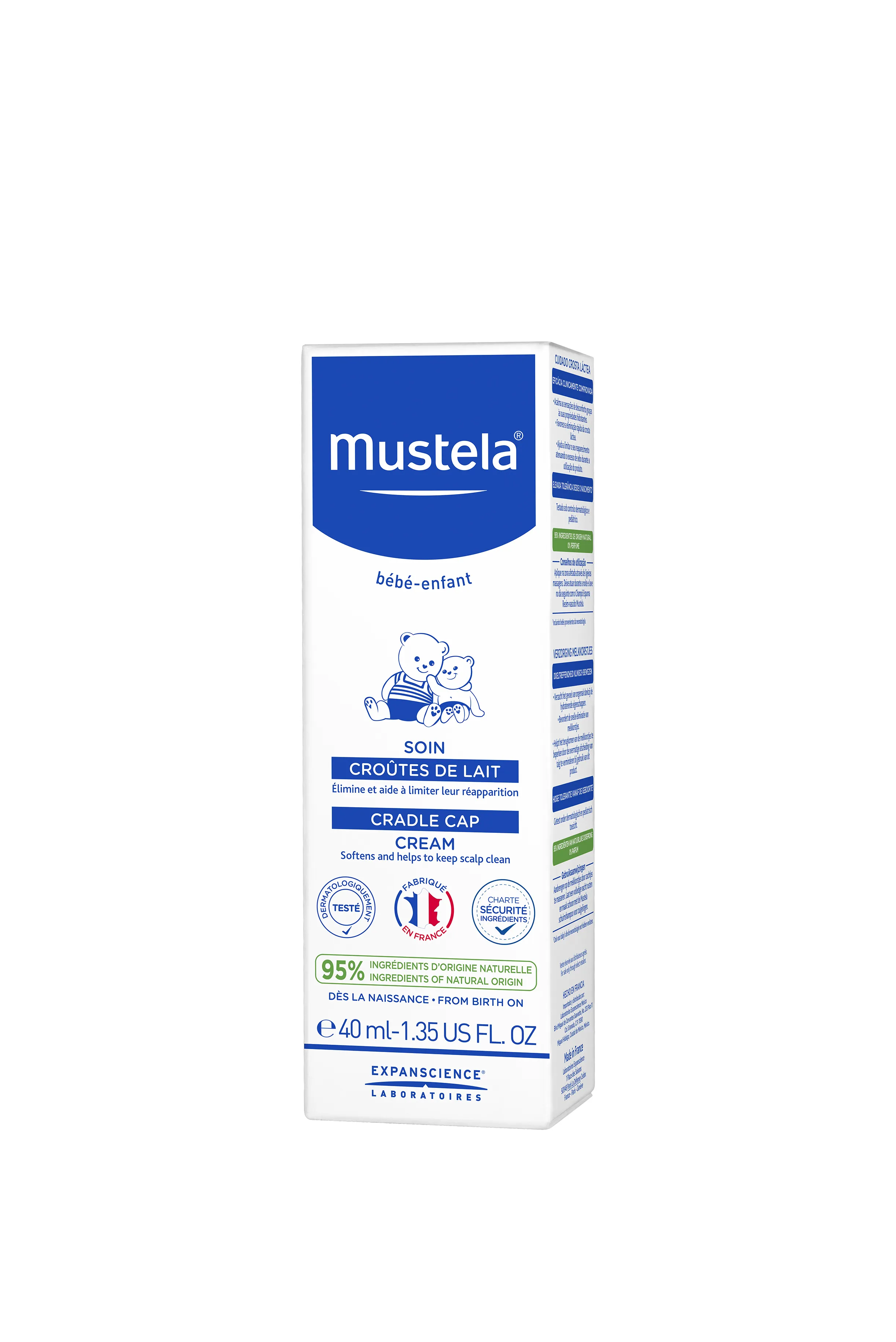 Mustela Bebe Enfant, krem na ciemieniuchę, 40ml