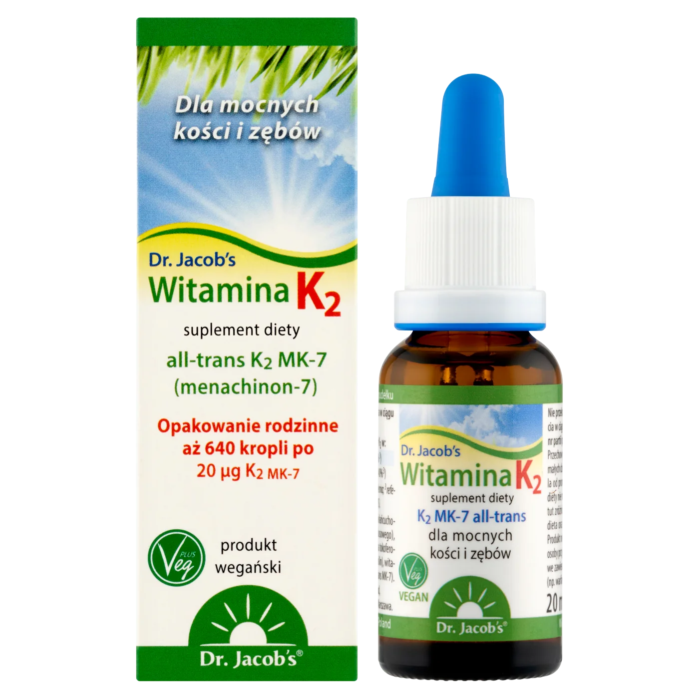 Dr. Jacob's K2 MK-7 krople, 20 ml