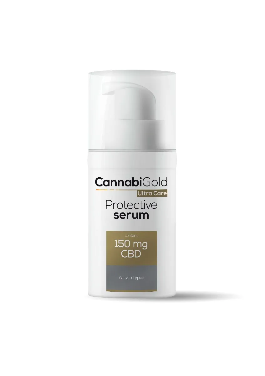 CannabiGold Ultra Care Protectiv, serum ochronne do wszystkich rodzajów skóry, 30 ml