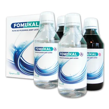 Fomukal, płyn do płukania jamy ustnej, 1 zestaw (2x 225ml+ 2x 225ml) 